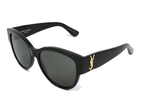 ysl black logo sunglasses|yves saint laurent sunglasses women's.